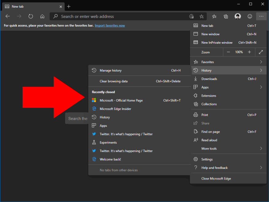 Come Riaprire Le Schede Chiuse In Microsoft Edge Insider WindoQ